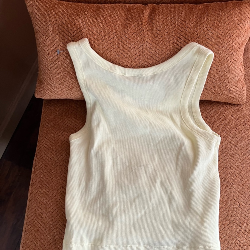 Disney Aristocats Marie Purrfect Yellow Crop Tank Top - Picture 4 of 4
